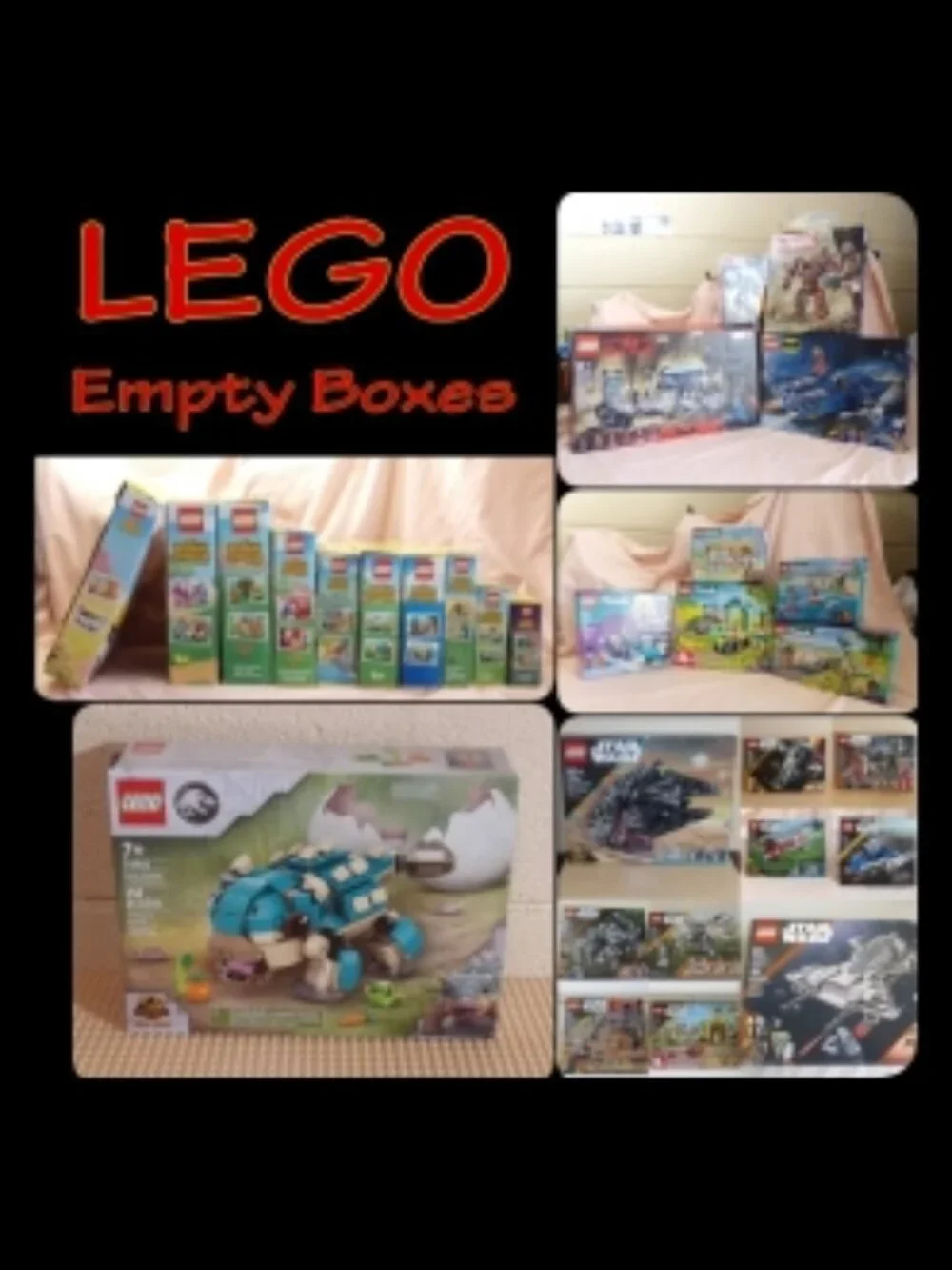 LEGO Empty Box Only – Star Wars Animal Crossing Friends City Space Ninjago +More